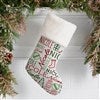 Ivory Faux Fur Stocking