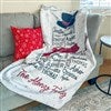 Cozy Snowman Name Blanket