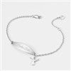Product Thumbnail Engraved Sterling Angel ID Bracelet