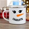 Product Thumbnail 12 oz. Smiling Snowman Enamel Mug