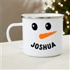 Product Thumbnail 18 oz. Smiling Snowman Enamel Mug
