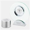 Pmall thumb Corporate Engraved Round Clock and Paperweight Set  - 43014