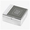 Pmall thumb Corporate Engraved Silver and Gunmetal Keepsake Box  - 43019