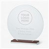 Pmall thumb Personalzied Logo Office Round Glass and Wood Award  - 43026