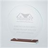 Pmall thumb Personalzied Logo Office Round Glass and Wood Award  - 43026