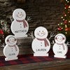 Family of Watercolor Snowmen