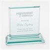 Pmall thumb Personalized Logo Jade Glass Block Award  - 43082