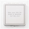 Engraved Birthday Beaded Square Compact 