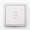 Engraved Friend Beaded Square Mirror