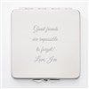 Back Friend Beaded Square Compact Mirror