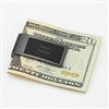 Engraved Gunmetal and Black Money Clip 