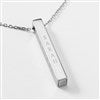 Product Thumbnail Sterling Silver Vertical Cube Necklace