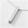 Product Thumbnail Back of Sterling Vertical Cube Necklace