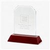 Pmall thumb Personalized Logo Mahogany Finish Angled Award  - 43794