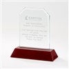Pmall thumb Personalized Logo Mahogany Finish Angled Award  - 43794