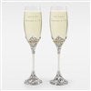 Product Thumbnail Engraved Wedding Cathedral Flute Set