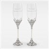 Product Thumbnail Engraved Wedding Cathedral Flute Set