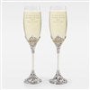 Engraved Anniversary Cathedral Flute Set