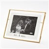 Mr. & Mrs. Wedding Antique Brass Frame