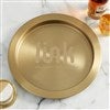 Pmall thumb Personalized Logo Engraved Round Gold Serving Tray - 44375