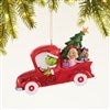 Grinch Red Truck Ornament