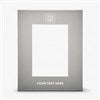 Pmall thumb Personalized Logo Gunmetal 5x7 Picture Frame  - 45154