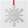 Silver Sparkling Snowflake Ornament