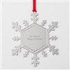 Product Thumbnail Silver Sparkling Snowflake Ornament