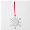 Product Thumbnail Silver Snowflake Ornament, Back View