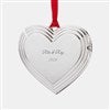 Product Thumbnail Silver Heart Locket Ornament, Back View