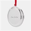 Product Thumbnail Silver Beaded Locket Ornament, Back View