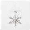 Jeweled Snowflake Ornament, Front View