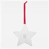 Product Thumbnail Silver Star Metal Ornament, Front
