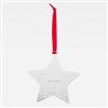 Silver Star Metal Ornament, Back