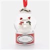 Product Thumbnail Kissing Polar Bears Snow Globe Ornament