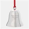 Silver Scroll Bell Ornament- Back