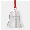 Product Thumbnail Silver Scroll Bell Ornament- Back