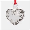 Product Thumbnail Engraved Silver Puffed Heart Ornament