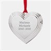 Product Thumbnail Memorial Heart Locket Ornament, Back