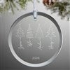 alt='Scripted Christmas Tree Personalized Glass Ornament'