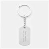 Product Thumbnail Nickel Dog Tag Keychain (back)