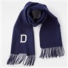 Product Thumbnail Embroidered Soft Fringe Scarf in Navy