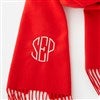 Soft Fringe Scarf in Solid Red