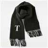 Soft Fringe Scarf in Solid Charcoal Grey