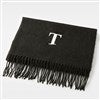 Soft Fringe Scarf in Solid Charcoal Grey
