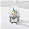 Jeweled Hummingbird Snow Globe at Angle