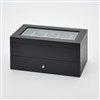 Product Thumbnail Black Wooden 10 Slot Watch Box with Draw