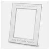 Pmall thumb Personalized Logo Flat Iron Silver 8x10 Picture Frame  - 46073