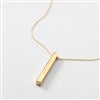Product Thumbnail Gold Vertical Cube Necklace