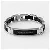 Product Thumbnail Engraved Kids Matte Black ID Bracelet